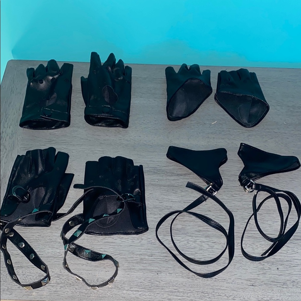 Pleather Costume Gloves